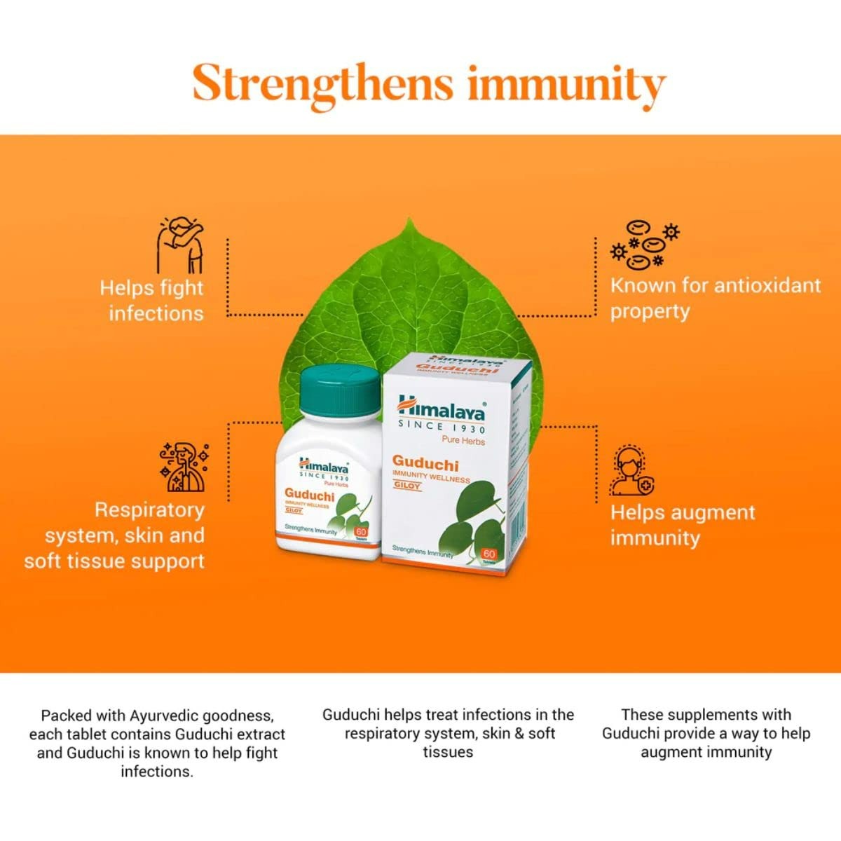 Himalaya Herbals - Guduchi Immunity Wellness - Distacart